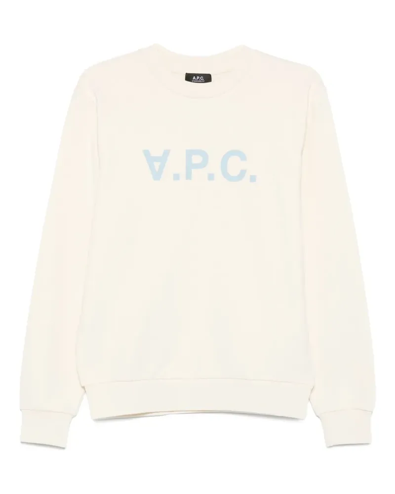 A.P.C. Pullover mit Logo-Print - Nude Nude