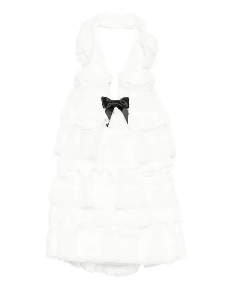 SHUSHU/TONG ruffled mini dress - Weiß Weiß