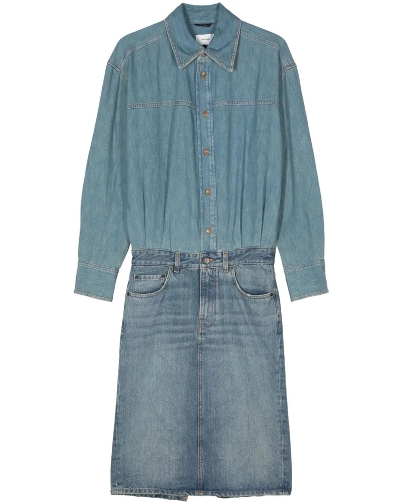Haikure Joelle Midikleid aus Denim - Blau Blau