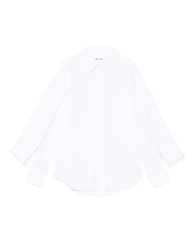 Comme des Garçons ruffled cotton shirt - Weiß Weiß