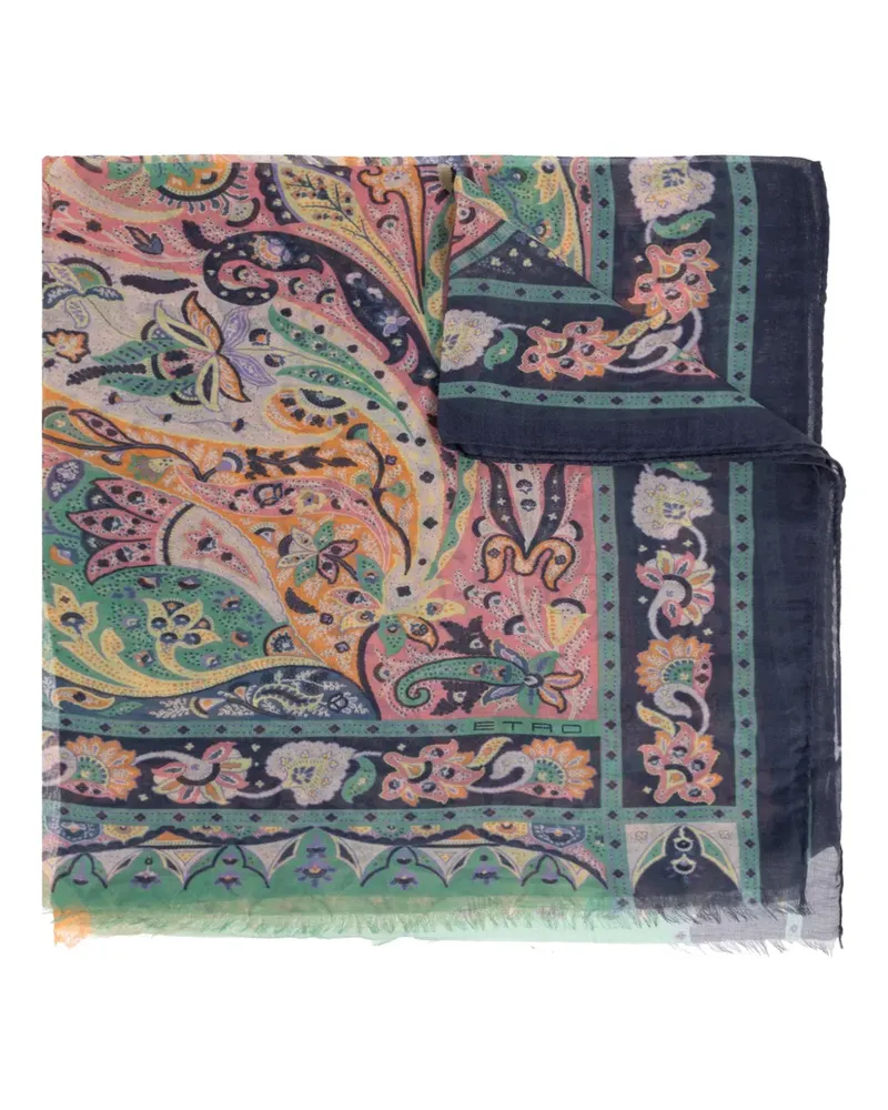 Etro paisley scarf - Blau Blau