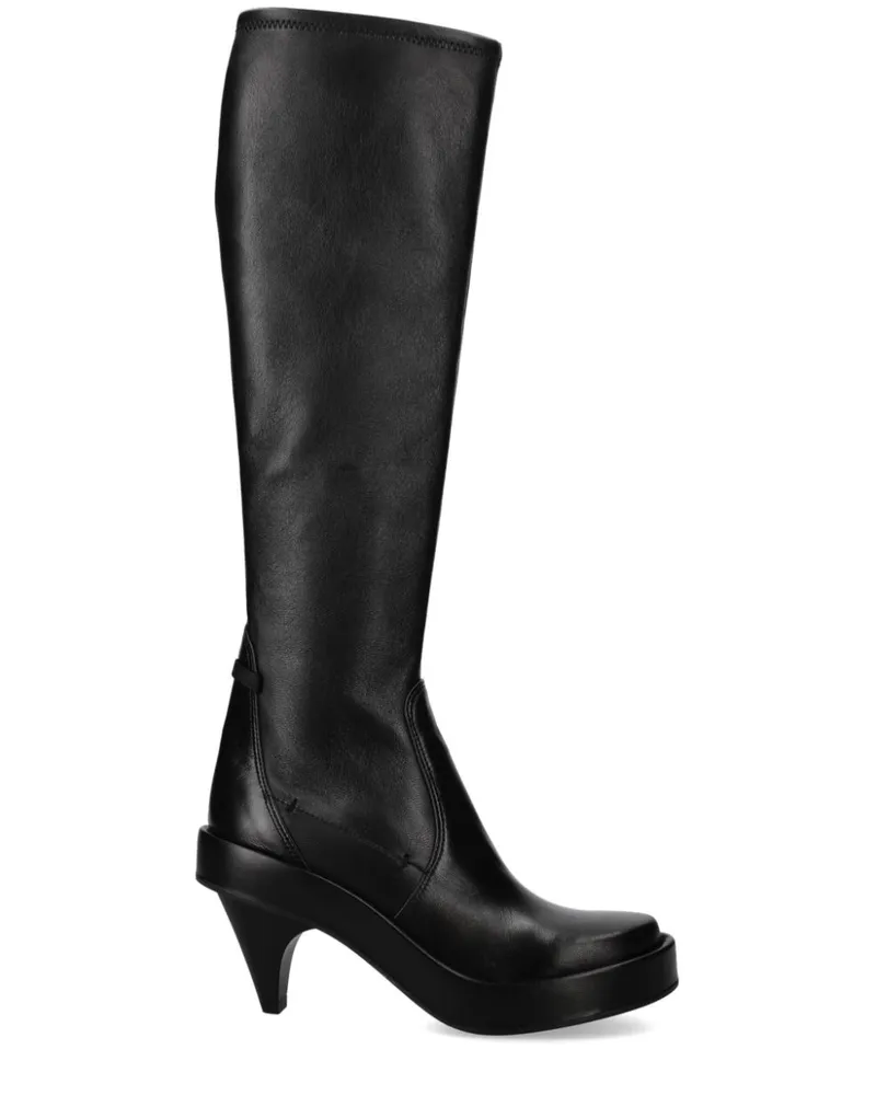 Premiata Stiefel aus Leder - Schwarz Schwarz