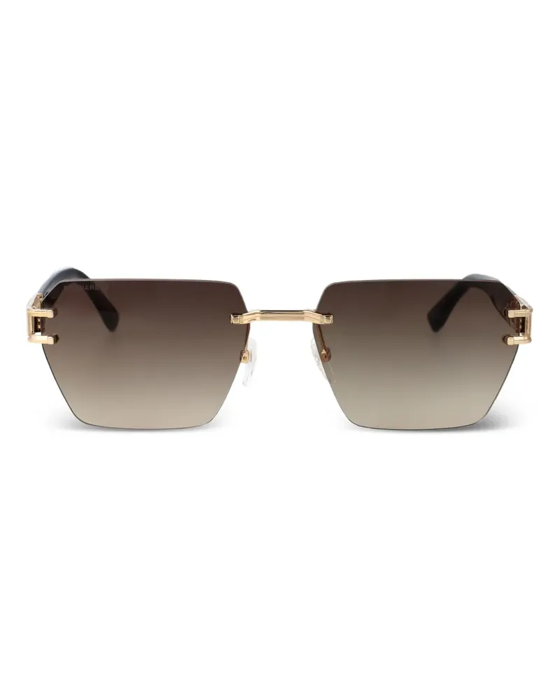 Dsquared2 logo-plaque sunglasses - Braun Braun