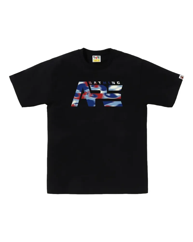 BAPE Screen Camo Tactical T-Shirt mit Logo - Schwarz Schwarz