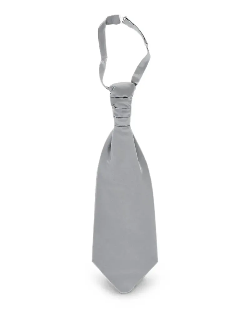 Corneliani silk ascot tie - Grau Grau