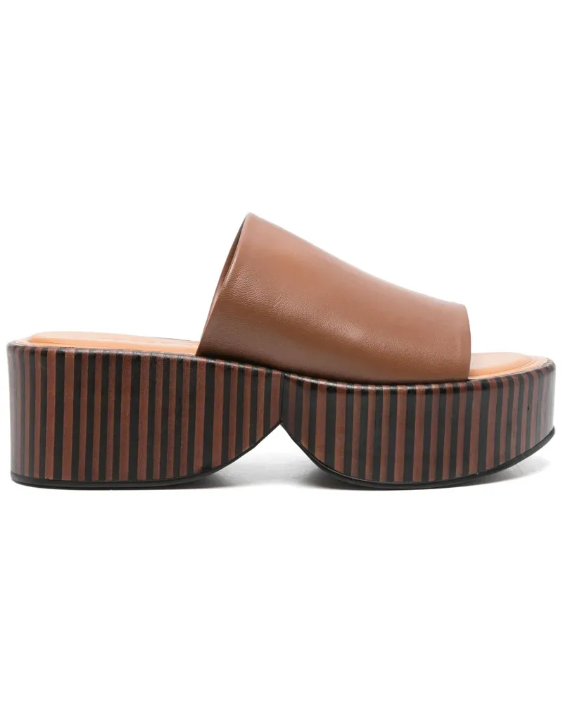 Robert Clergerie First Sandalen 65mm - Braun Braun
