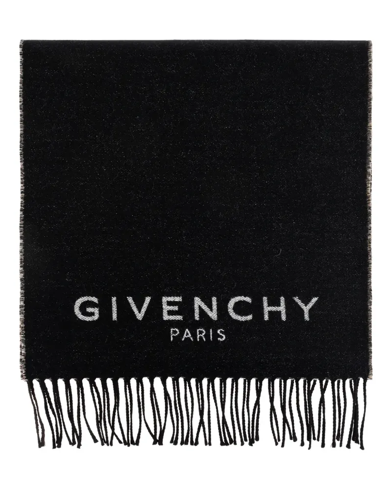 Givenchy Schal mit Fransen - Schwarz Schwarz