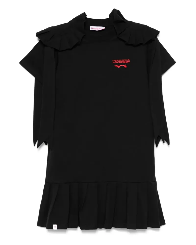 Charles Jeffrey Loverboy Rosette Minikleid - Schwarz Schwarz