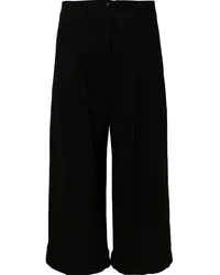 Société Anonyme Cropped-Hose mit weitem Bein Schwarz