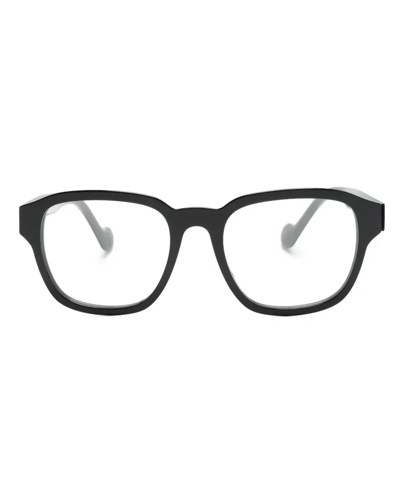 Moncler Brille mit eckigem Gestell - Schwarz Schwarz