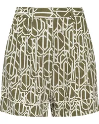 Diane von Furstenberg Shorts mit abstraktem Muster Grün