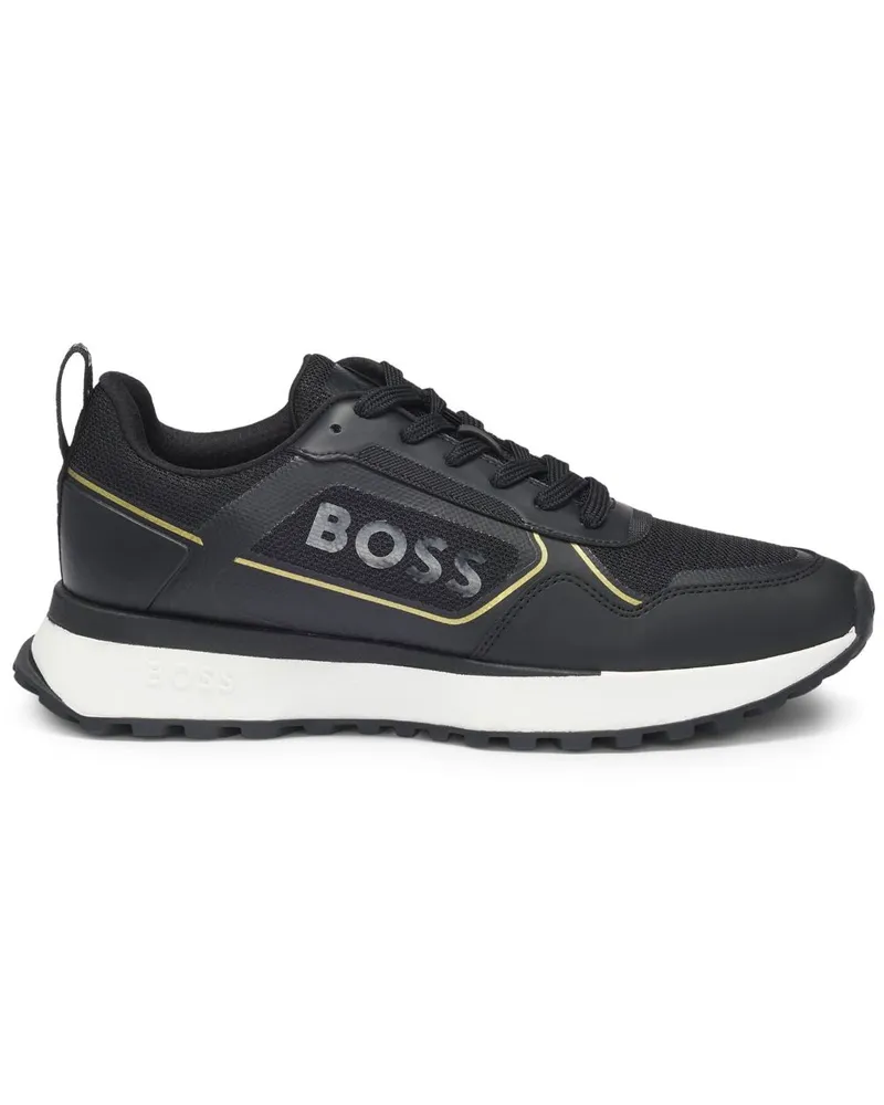 HUGO BOSS Sneakers mit Logo-Print - Schwarz Schwarz
