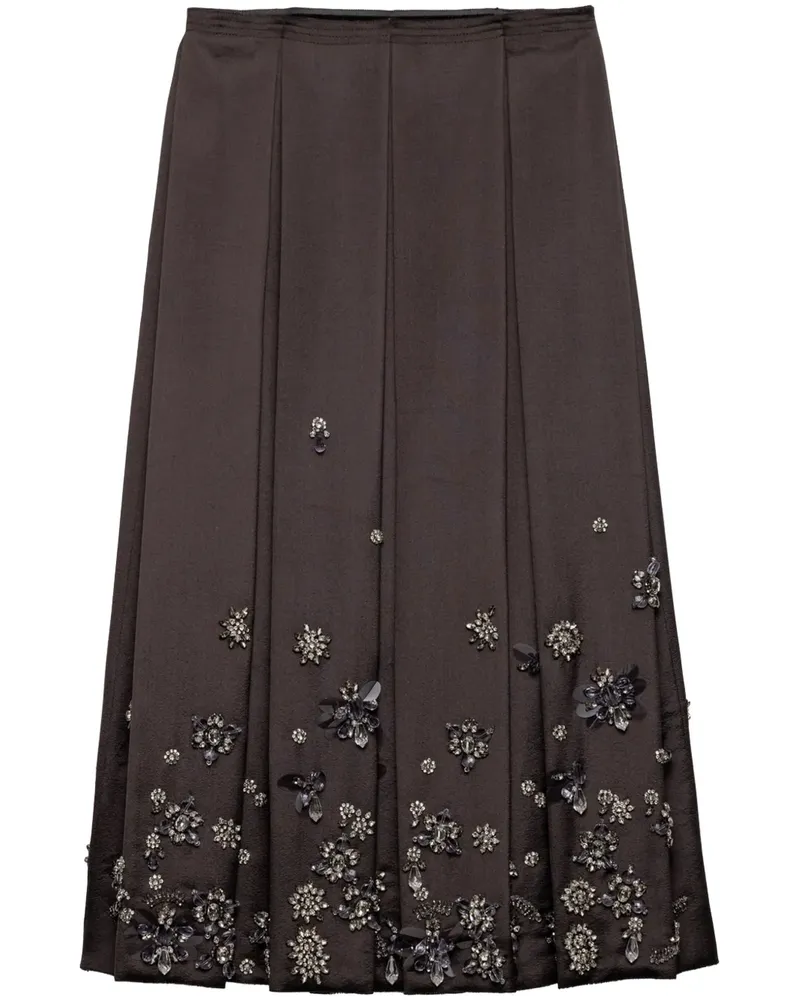 Prada Rock mit Perlen - Grau Grau