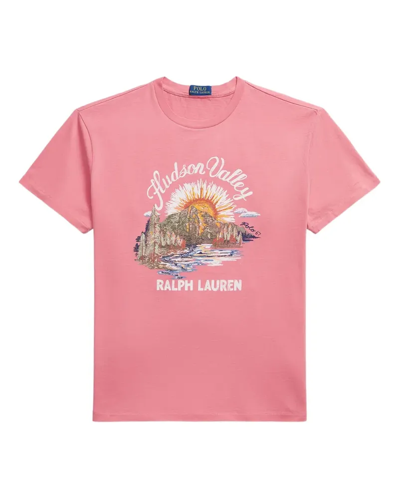 Ralph Lauren T-Shirt mit Print - Rosa Rosa