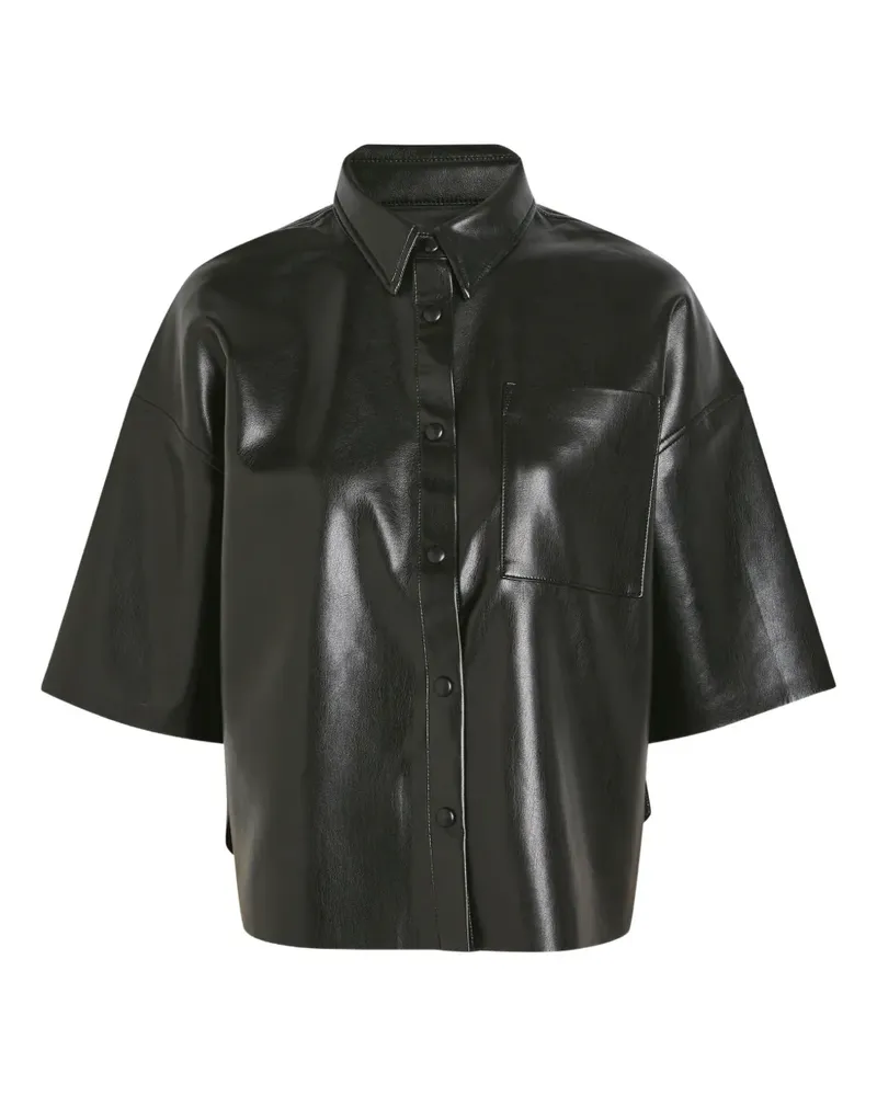 Citizens of humanity buttoned patch pocket top - Schwarz Schwarz