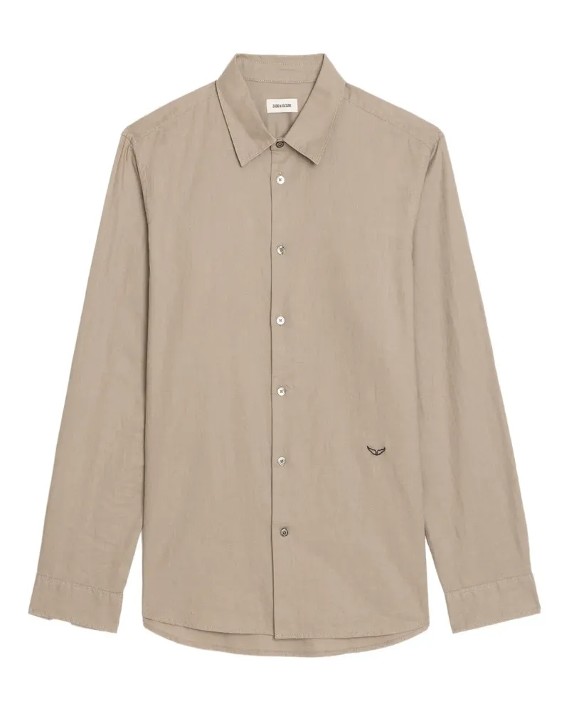 Zadig & Voltaire Geknöpftes Sid Hemd - Nude Nude