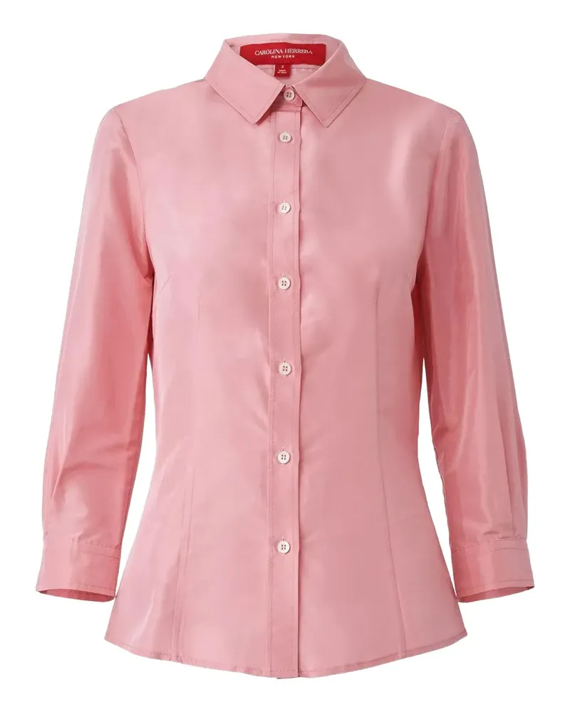 Carolina Herrera New York Geknöpftes Taft-Hemd - Rosa Rosa