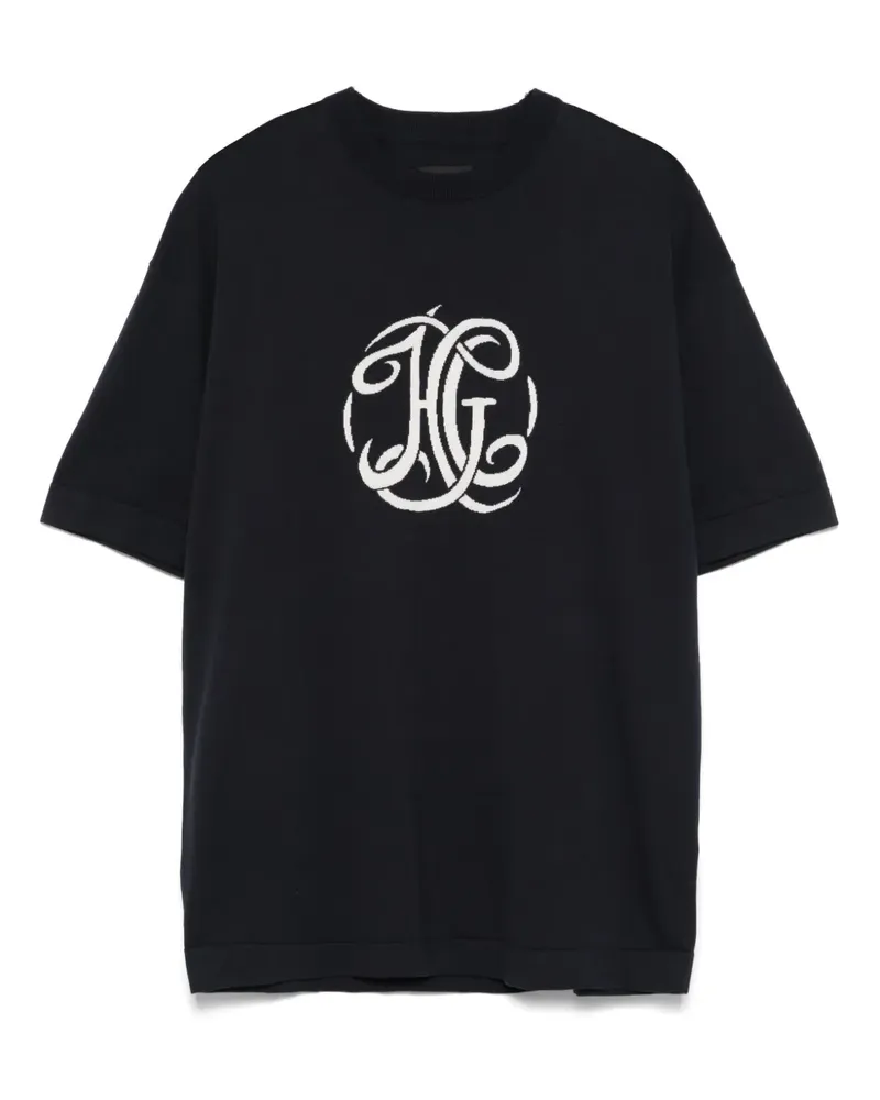Givenchy T-Shirt mit Jacquard-Logo - Blau Blau