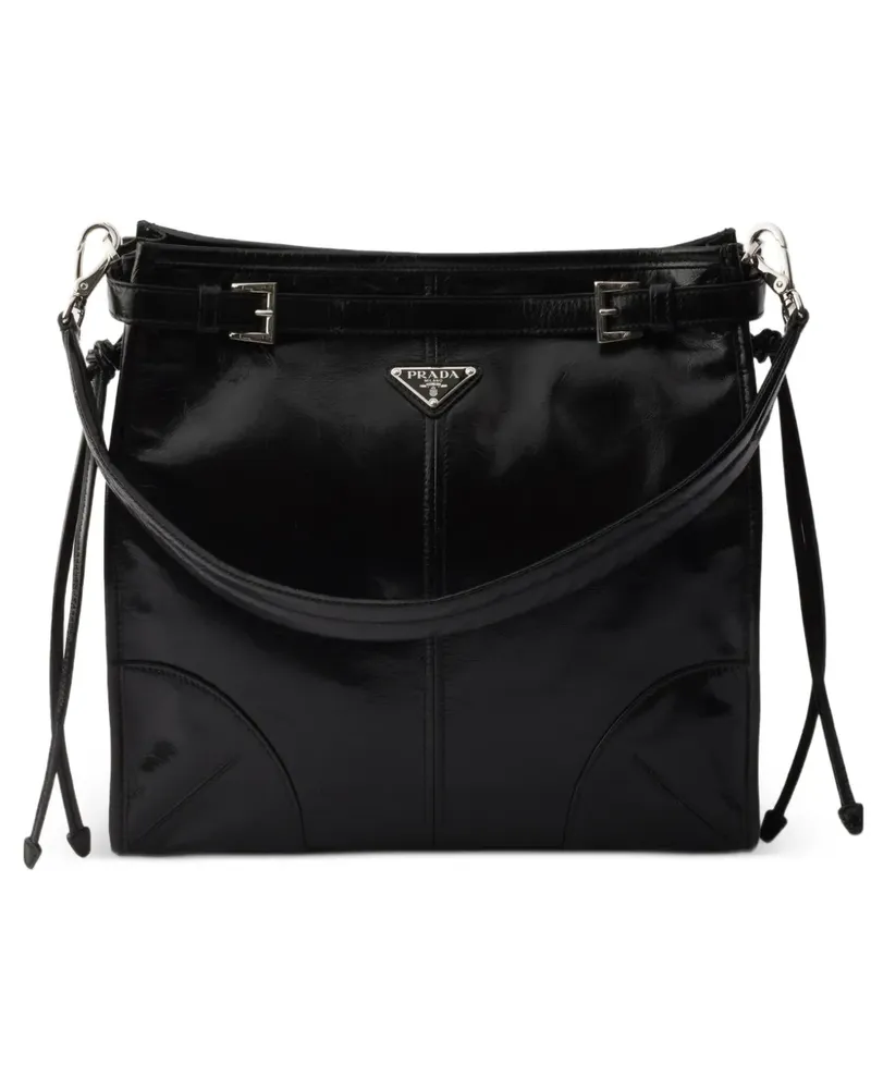Prada Bonnie leather shoulder bag - Schwarz Schwarz