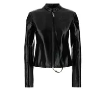 City Jacke in Vinyl-Optik - Schwarz