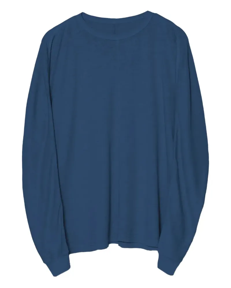 maharishi Langarmshirt aus Bio-Baumwolle - Blau Blau