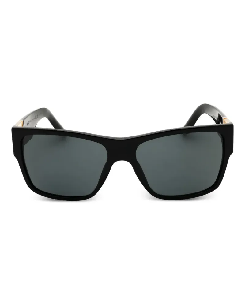 Versace Greca rectangular-frame sunglasses - Schwarz Schwarz