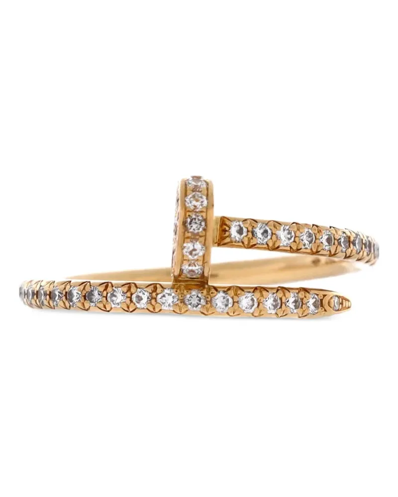 Cartier Kleiner Juste un Clou Paved 18kt Gelbgoldring mit Diamanten Gold