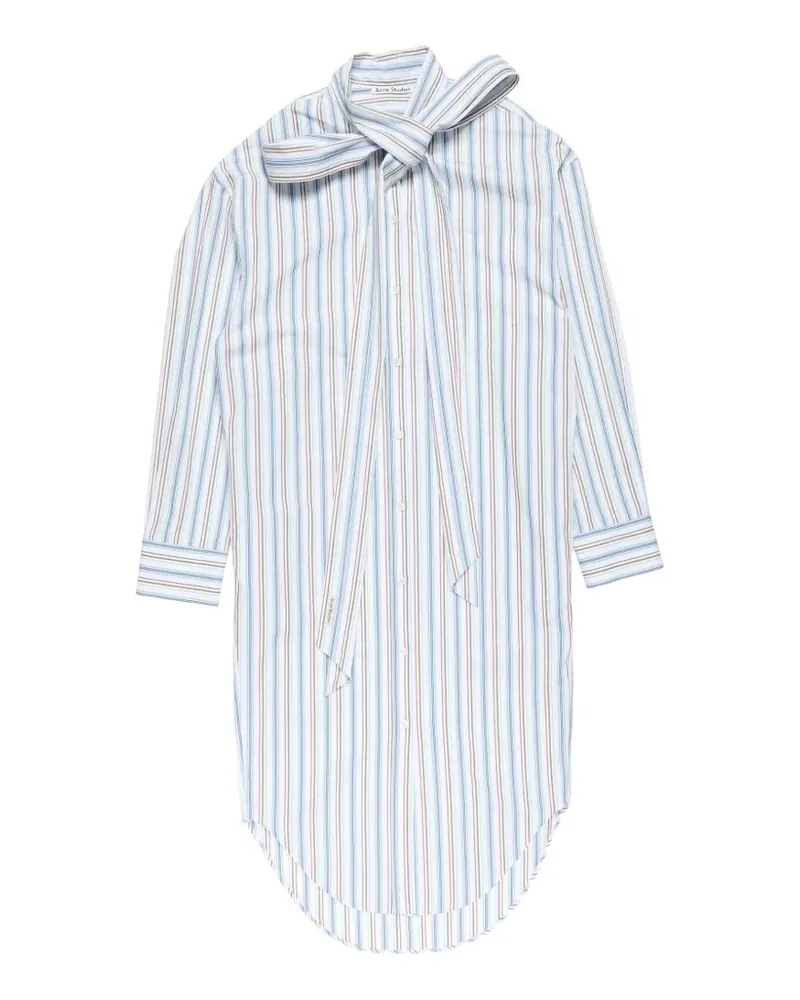 Acne Studios Gestreiftes Midikleid - Blau Blau