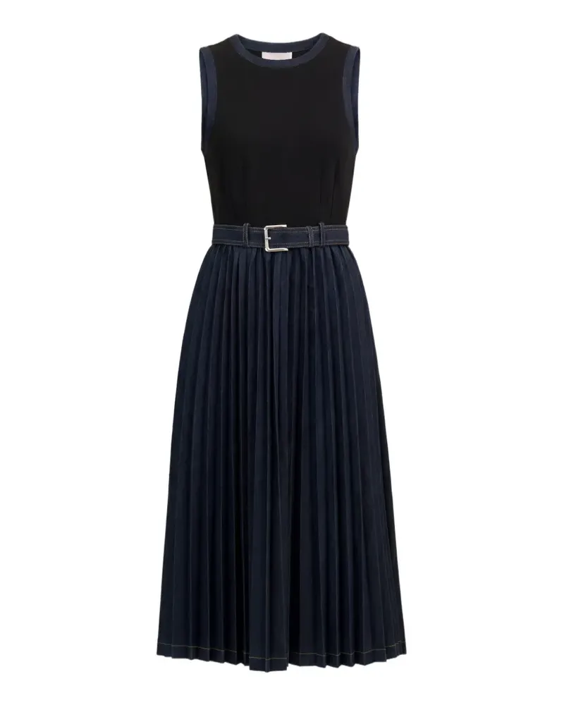 Cinq à Sept Crosby Midikleid mit Falten - Blau Blau