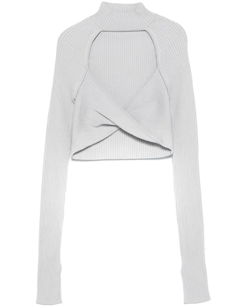 Patrizia Pepe Pullover mit verdrehtem Detail - Grau Grau