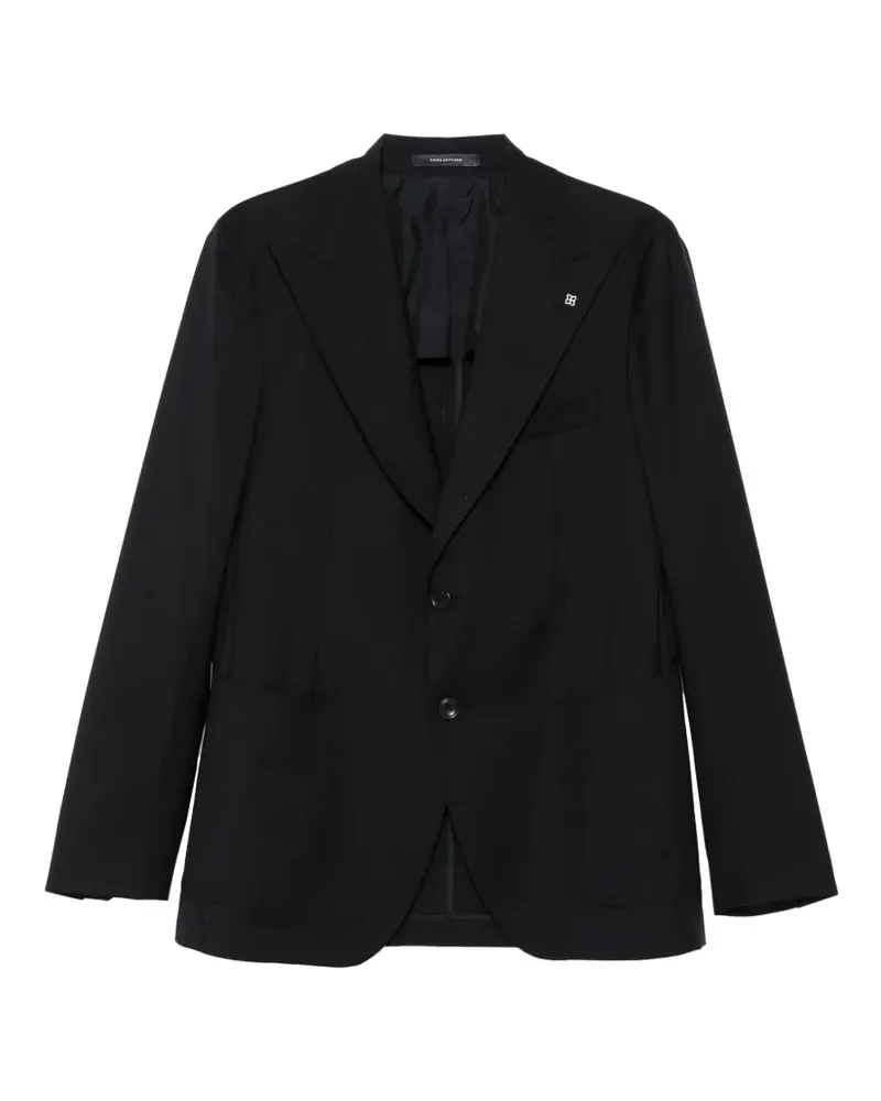 Tagliatore Jacke aus Schurwolle mit Anstecknadel - Schwarz Schwarz