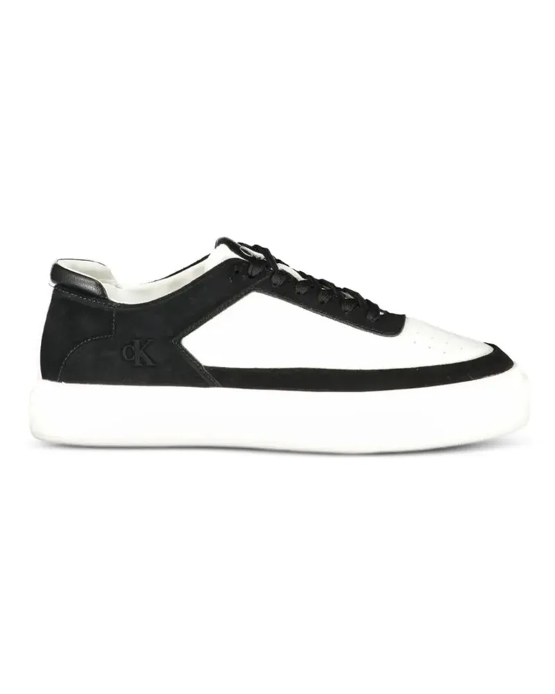 Calvin Klein Plateau-Sneakers mit Einsätzen - Weiß Weiß