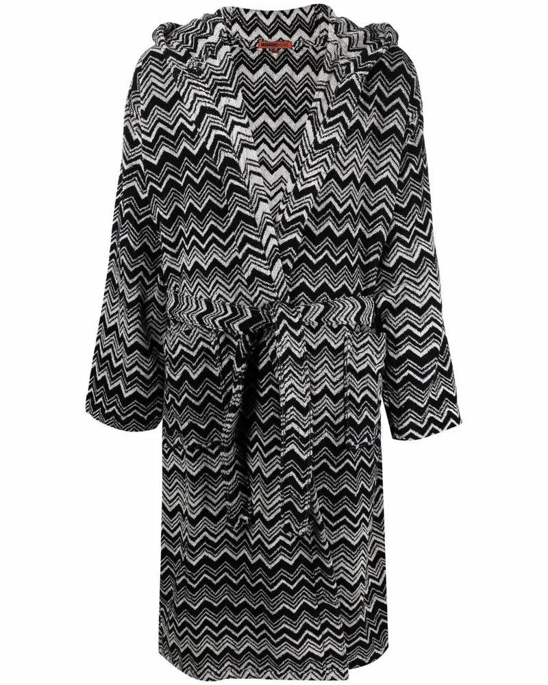 Missoni Home Bademantel mit Kapuze - Grau Grau