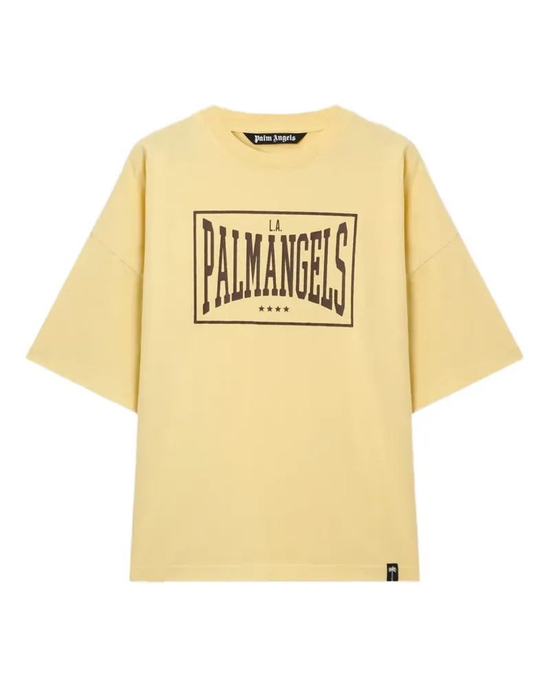 Palm Angels Box Logo loose T-Shirt - Gelb Gelb