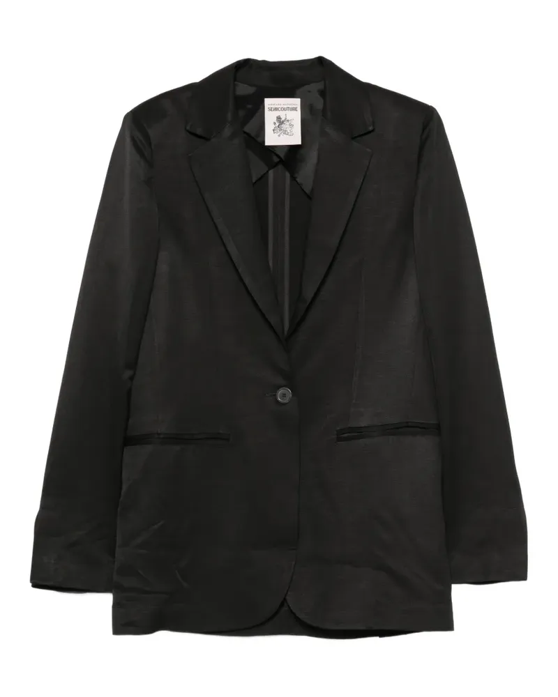 Semicouture single-breasted blazer - Schwarz Schwarz