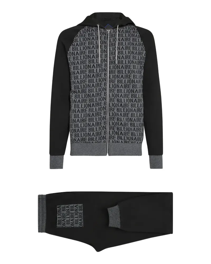 Billionaire Jogginganzug mit Reißverschluss - Schwarz Schwarz