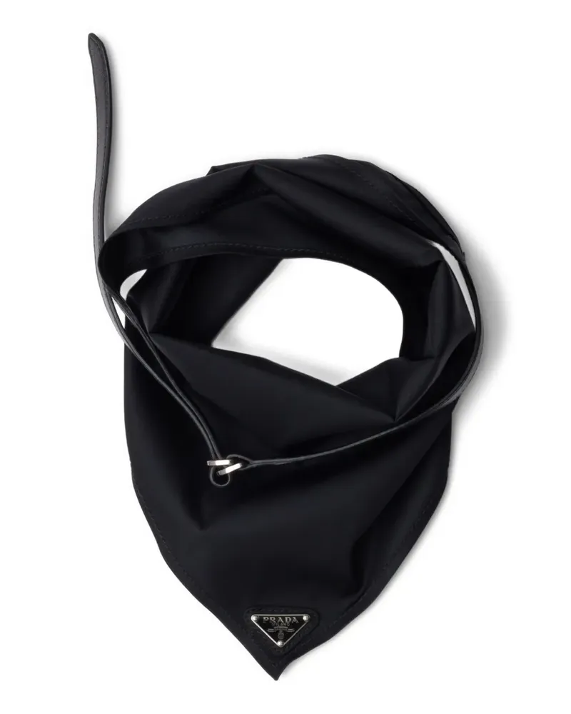 Prada Re-Nylon Schal - Schwarz Schwarz
