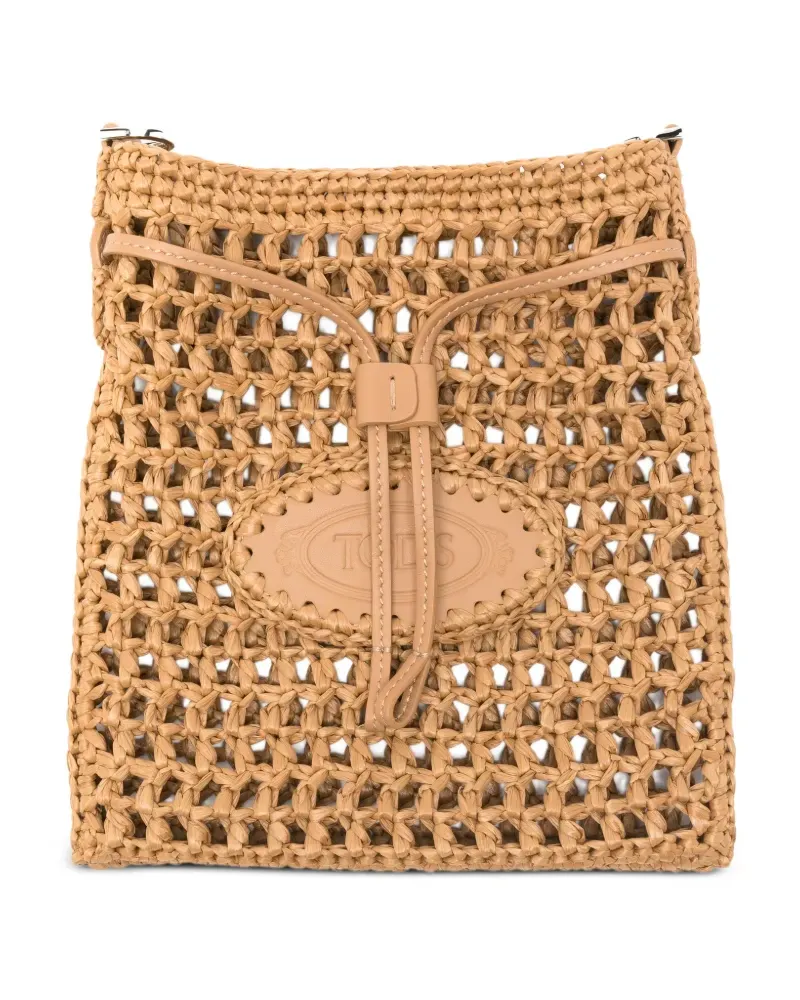 TOD'S drawstring-fastening shoulder bag - Nude Nude