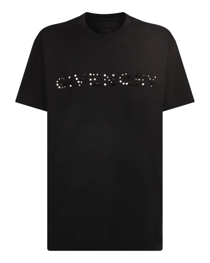 Givenchy T-Shirt mit Nieten - Schwarz Schwarz