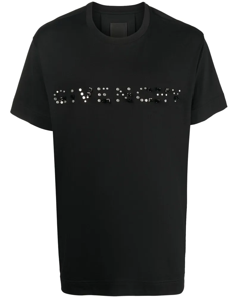 Givenchy T-Shirt mit Nieten - Schwarz Schwarz
