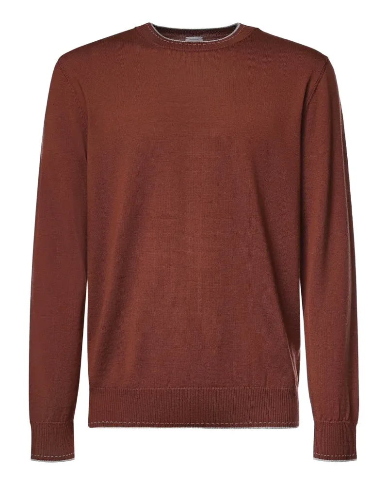 Eleventy Pullover mit Kontrastdetails - Braun Braun