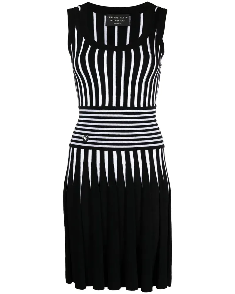 Philipp Plein Kleid mit Print - Schwarz Schwarz