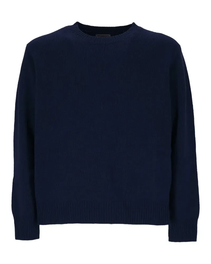 Roy Roger's Pullover mit rundem Ausschnitt - Blau Blau