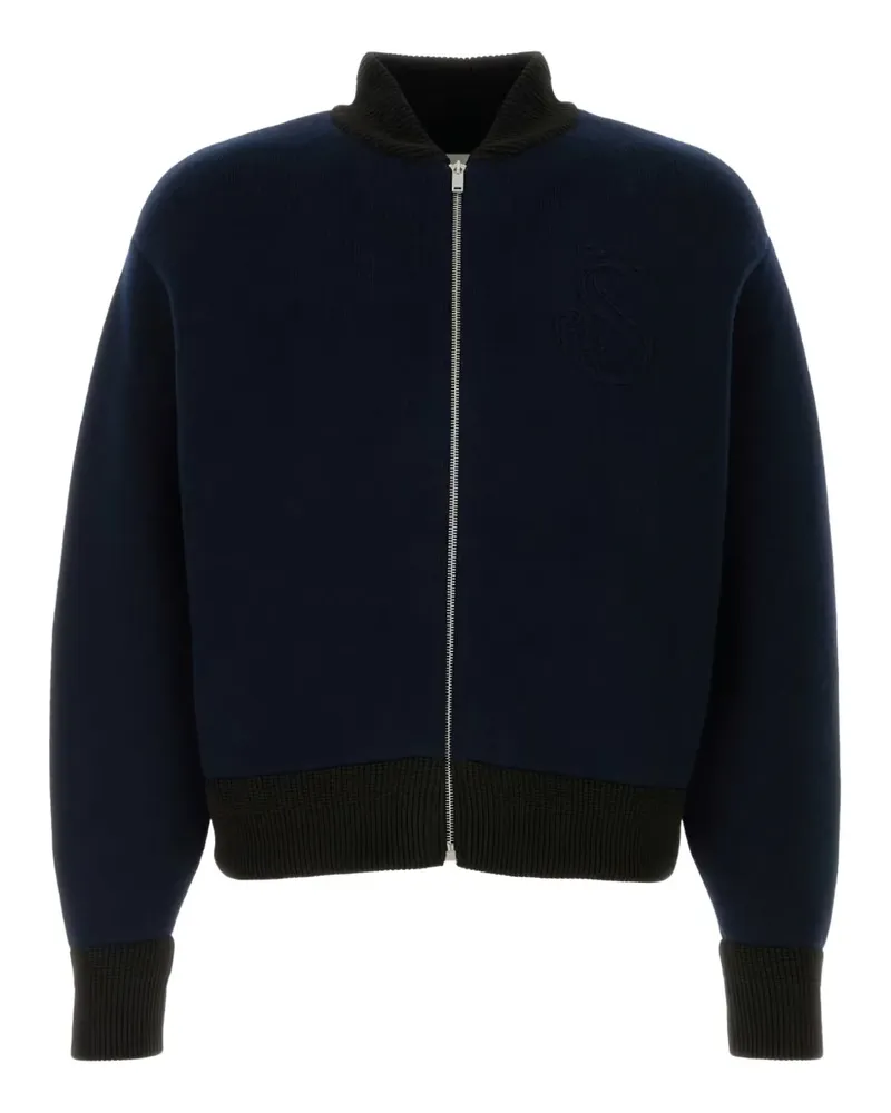 Jil Sander Jacke mit Stickerei - Blau Blau