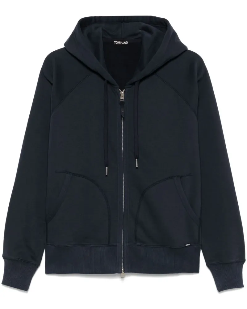 Tom Ford Kapuzenjacke mit Reißverschluss - Blau Blau