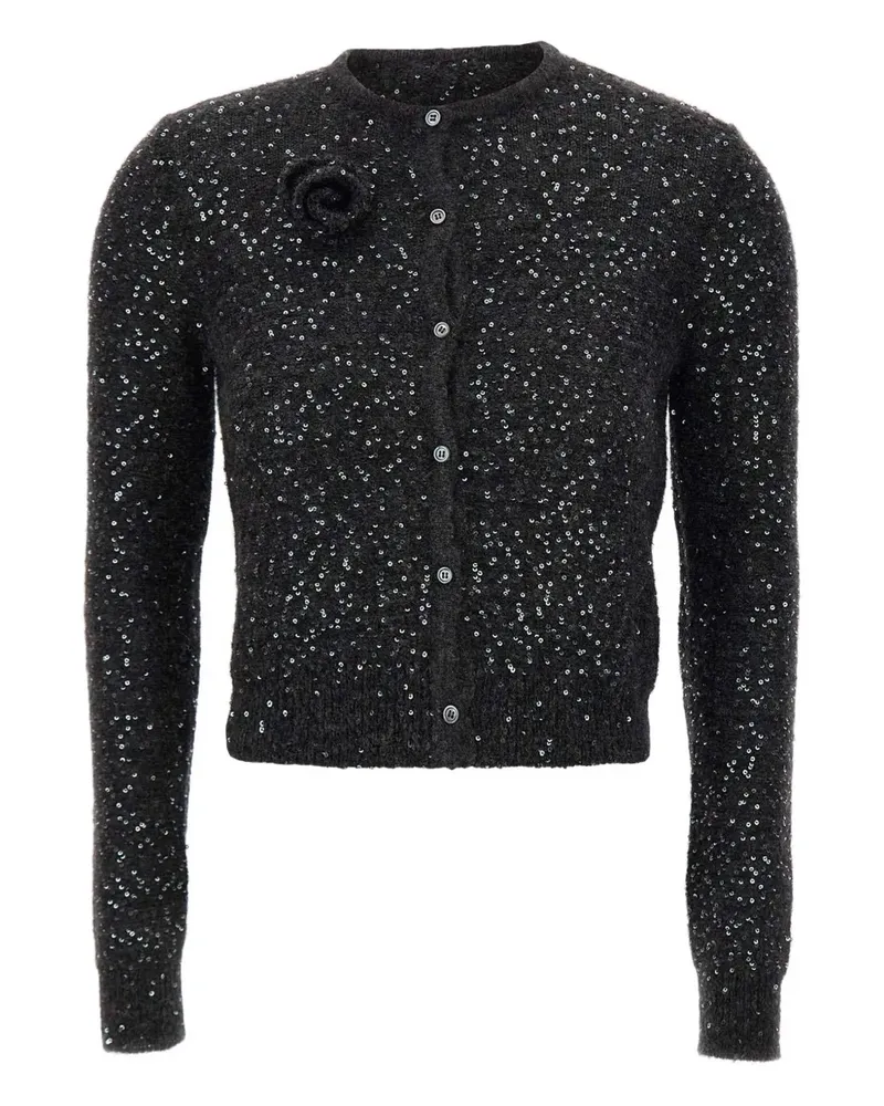 MARELLA Cardigan mit Pailletten - Schwarz Schwarz