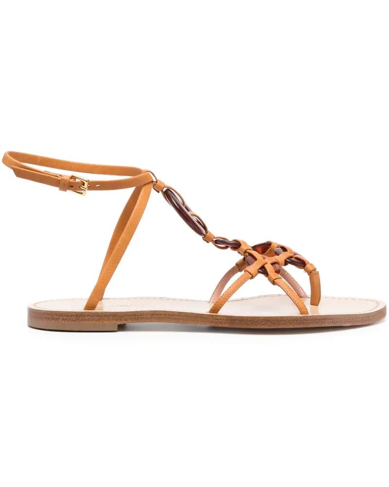 Alberta Ferretti Verzierte Sandalen - Braun Braun