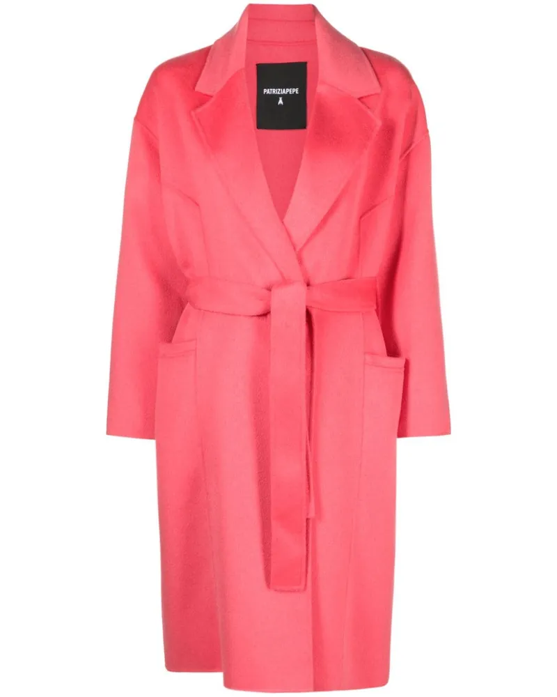 Patrizia Pepe Doppelreihiger Mantel - Rosa Rosa