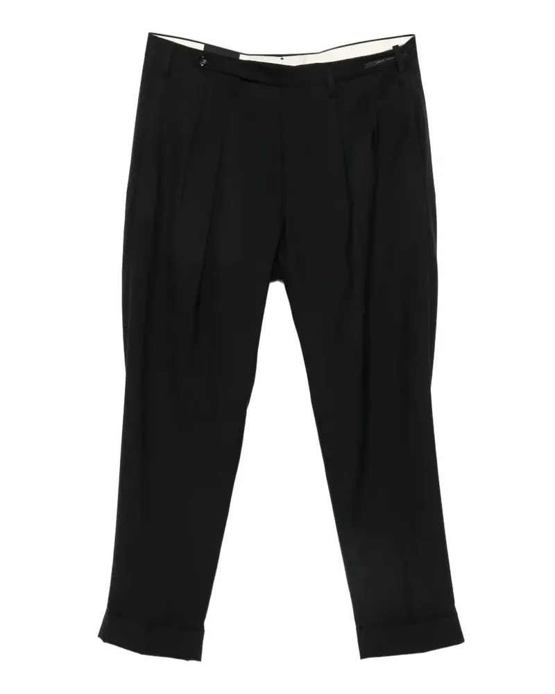 MICHAEL COAL pleated trousers - Schwarz Schwarz