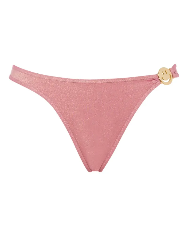 Moschino smiley-plaque bikini - Rosa Rosa